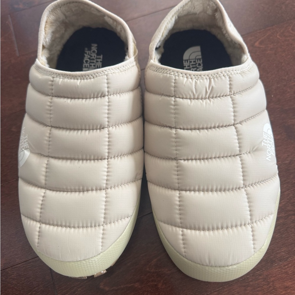 The North Face Cream Quilted Shoes